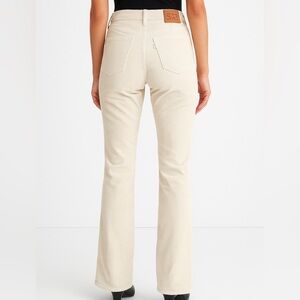 Levi's Off White/Cream Boot Cut Pants